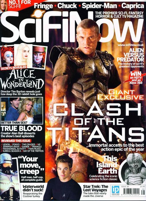 SciFiNow magazine side cover Issue 38  