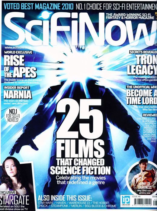 SciFiNow magazine side cover Issue 48  
