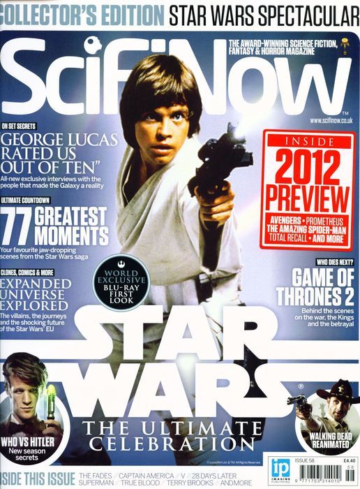 SciFiNow magazine side cover Issue 58  