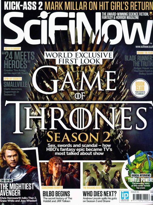 SciFiNow magazine side cover Issue 65  