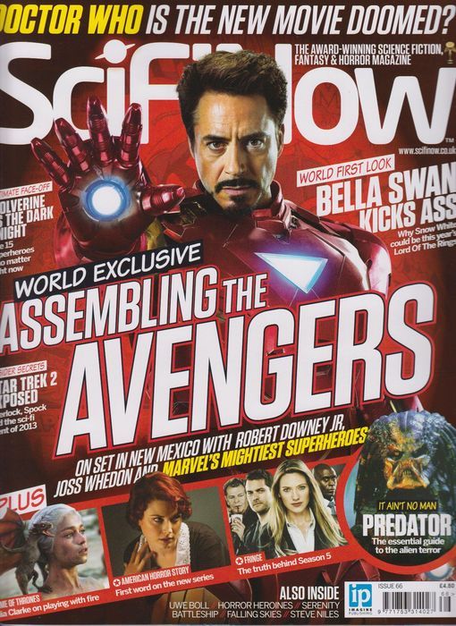 SciFiNow magazine side cover Issue 66  