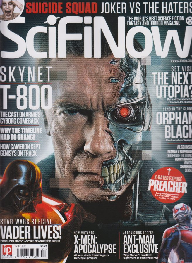 SciFiNow magazine side cover Issue 107  2015
