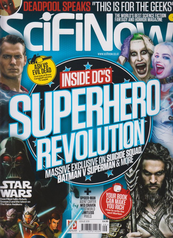 SciFiNow magazine side cover Issue 109  2015