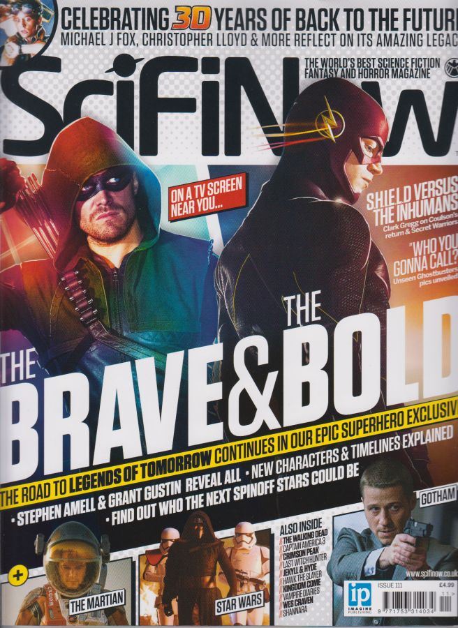 SciFiNow magazine side cover Issue 111  2015