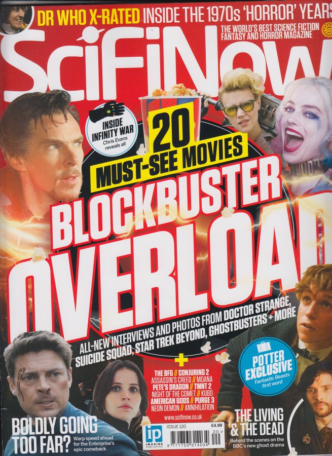 SciFiNow magazine side cover Issue 120 June 2016