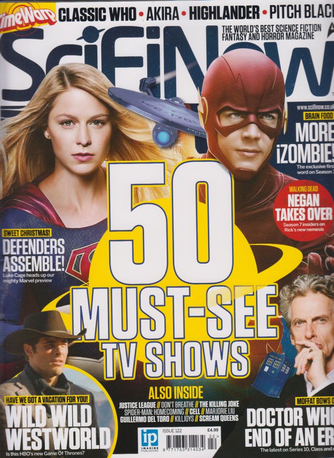 SciFiNow magazine side cover Issue 122 August 2016
