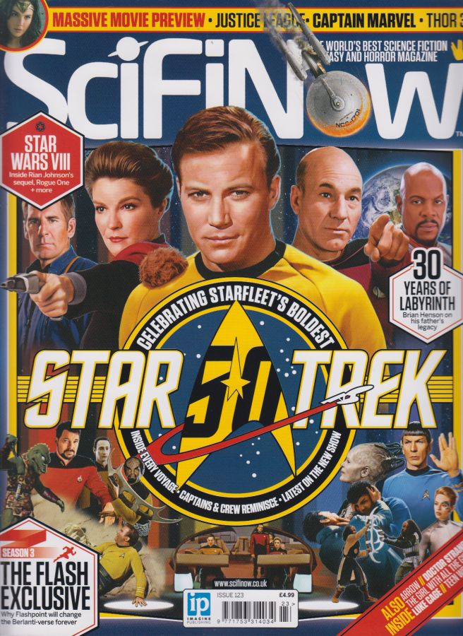 SciFiNow magazine side cover Issue 123 September 2016