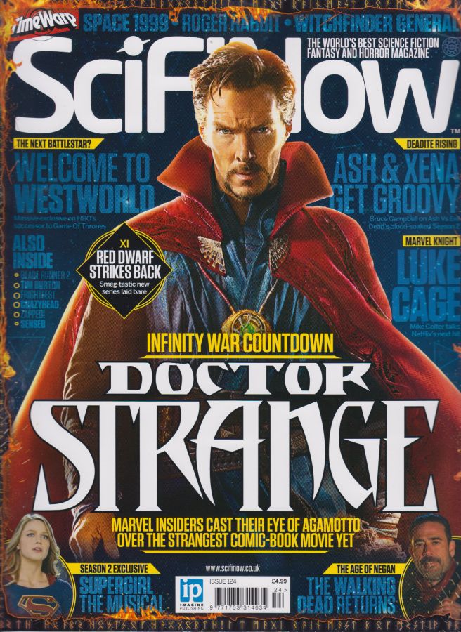 SciFiNow magazine side cover Issue 124 October 2016