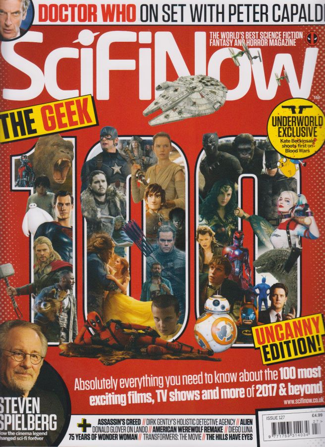 SciFiNow magazine side cover Issue 127 January 2017