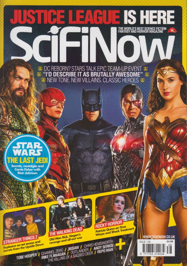 SciFiNow magazine side cover Issue 138  December 2017