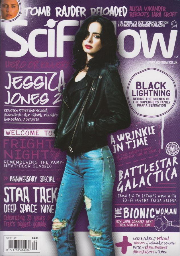 SciFiNow magazine side cover Issue 142  April 2018