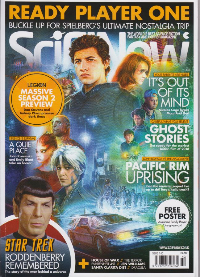 SciFiNow magazine side cover Issue 143  May 2018