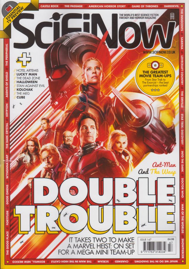 SciFiNow magazine side cover Issue 147  September 2018