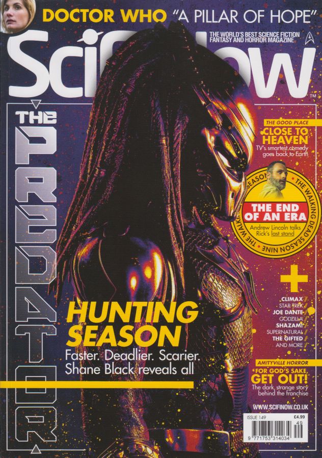 SciFiNow magazine side cover Issue 149   2018