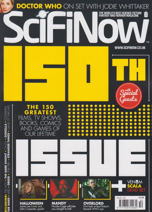 SciFiNow magazine side cover Issue 150   2018
