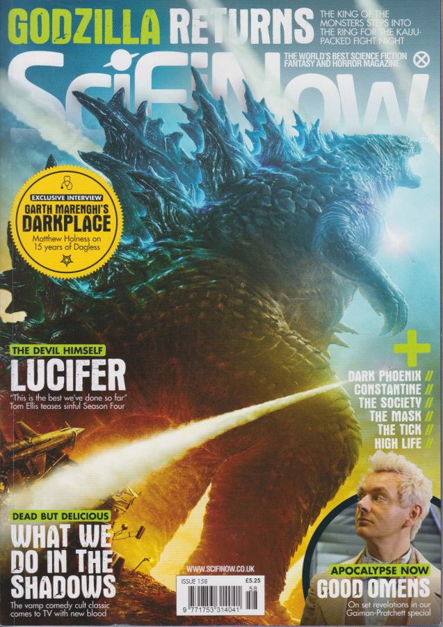 SciFiNow magazine side cover Issue 158  May 2019