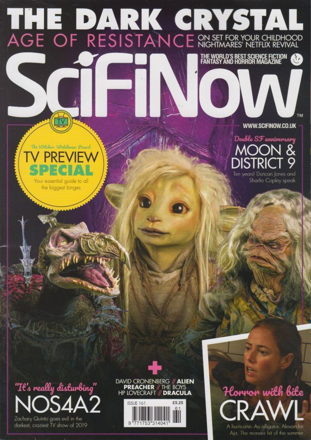 SciFiNow magazine side cover Issue 161  August 2019