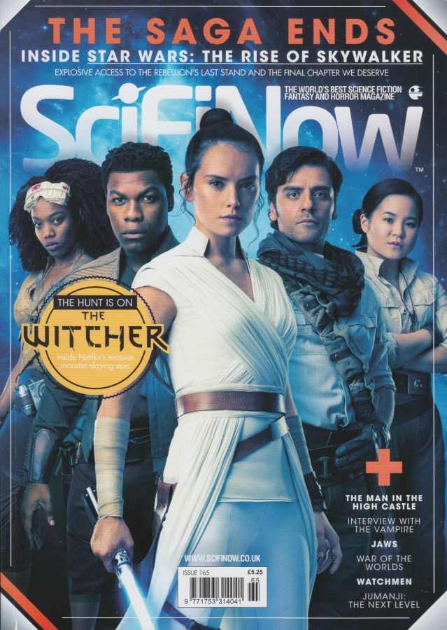 SciFiNow magazine side cover Issue 165  December 2019