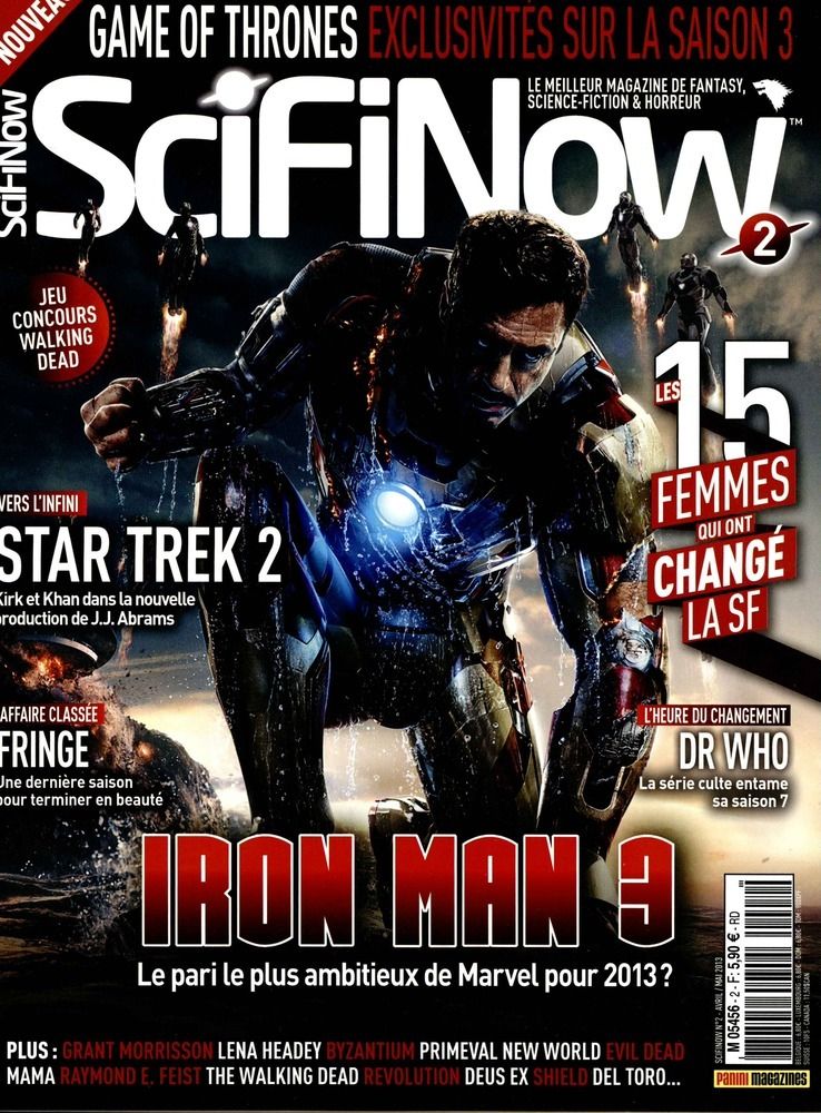 SciFiNow (Fr) magazine side cover Issue 2 April/May 2013