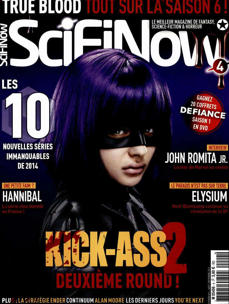 SciFiNow (Fr) magazine side cover Issue 4 August-September 2013