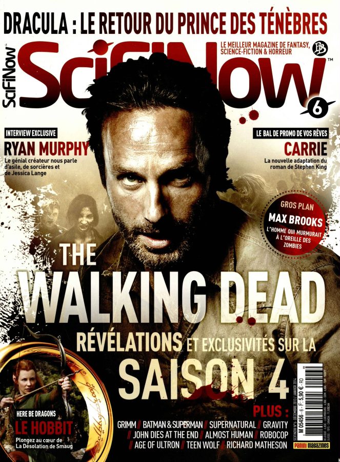 SciFiNow (Fr) magazine side cover Issue 6 December 2013