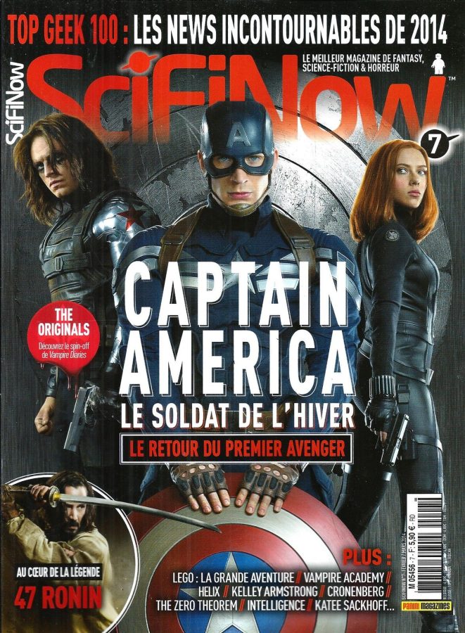 SciFiNow (Fr) magazine side cover Issue 7 February/March 2014