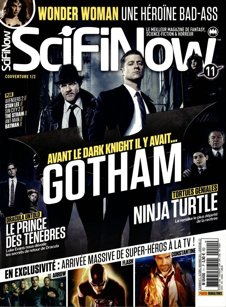 SciFiNow (Fr) magazine side cover Issue 11 October/November 2014