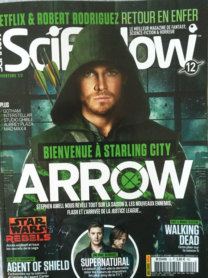 SciFiNow (Fr) magazine side cover Issue 12 December 2014