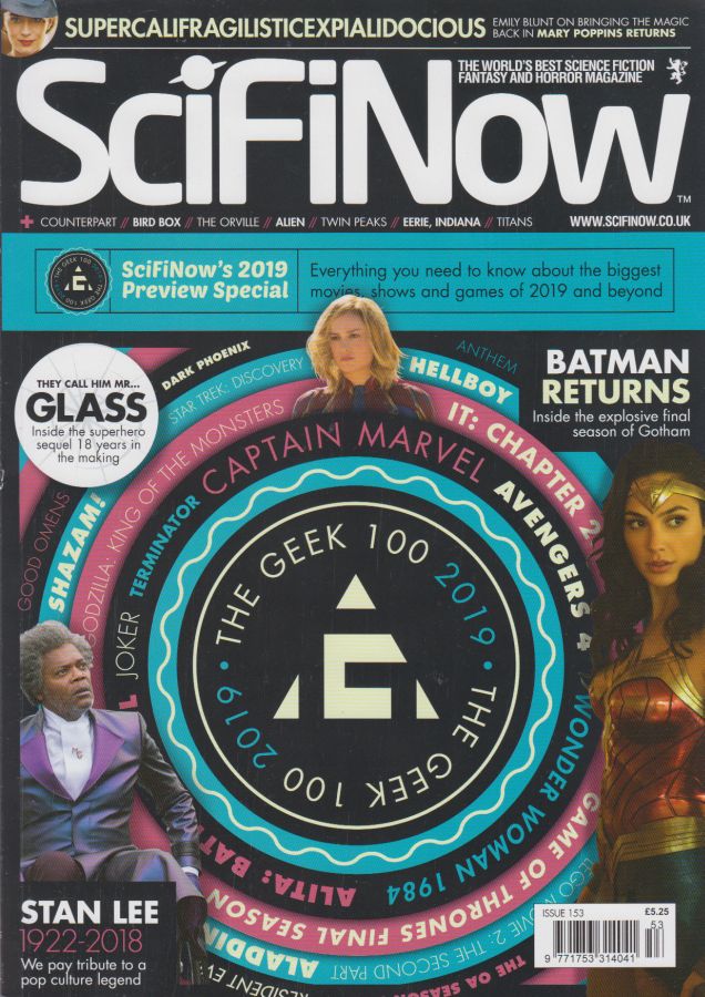 SciFiNow magazine side cover Issue 153   2018