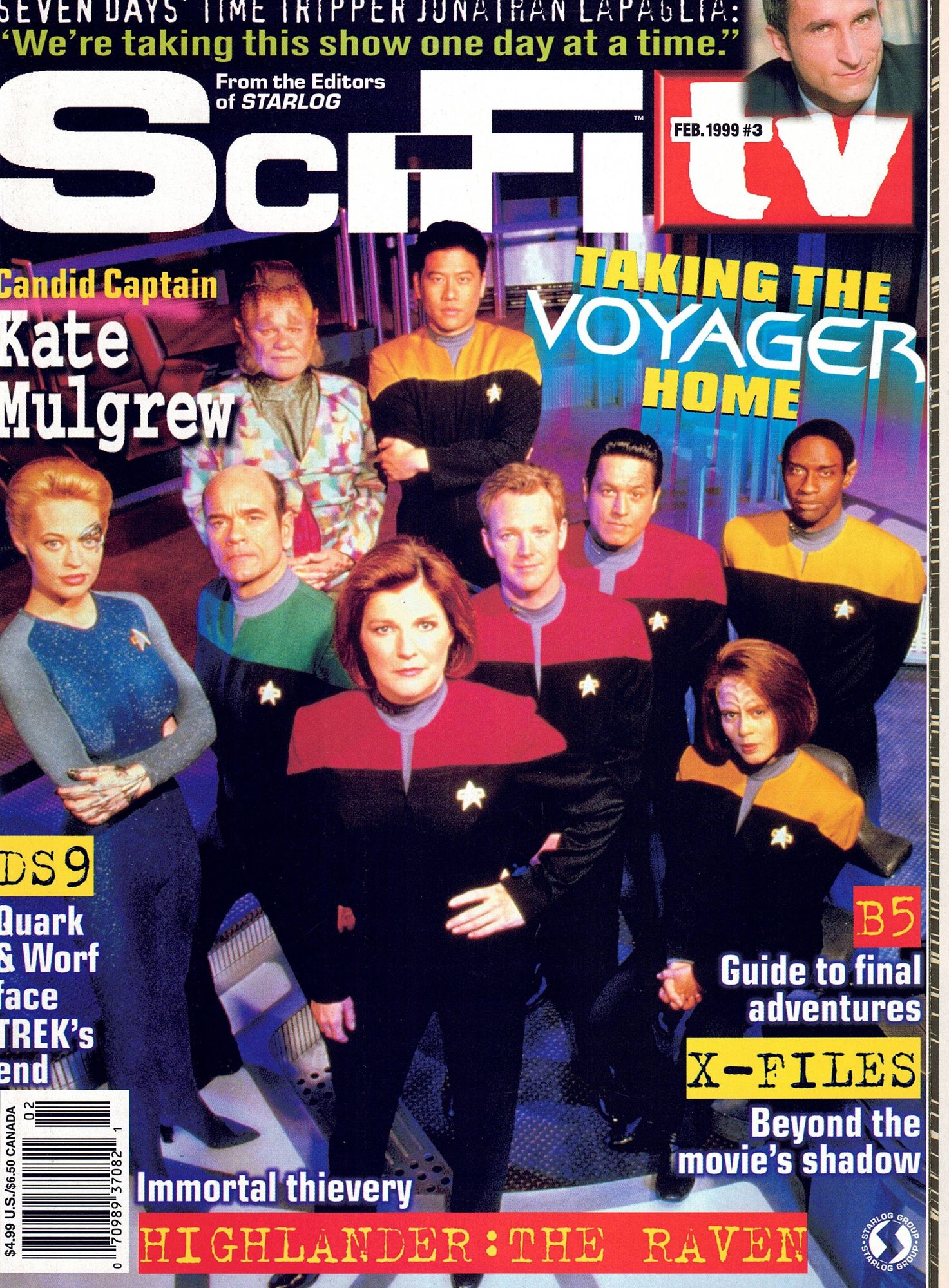 SCIFI TV magazine side cover Issue 3  February 1999