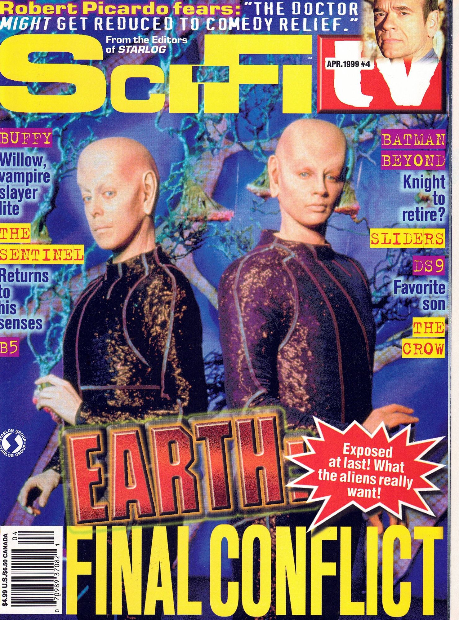 SCIFI TV magazine side cover Issue 4  April 1999