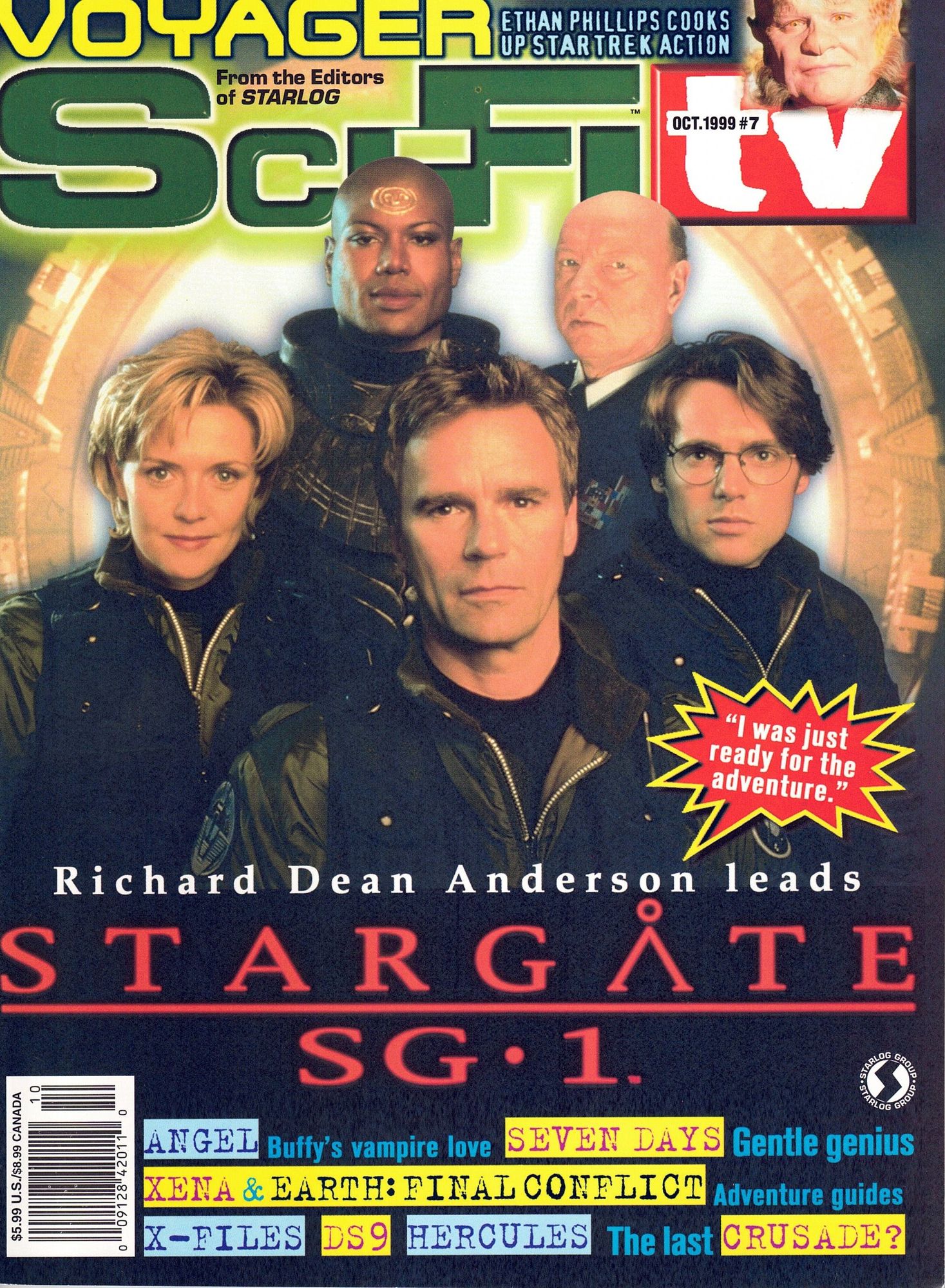 SCIFI TV magazine side cover Issue 7  October 1999