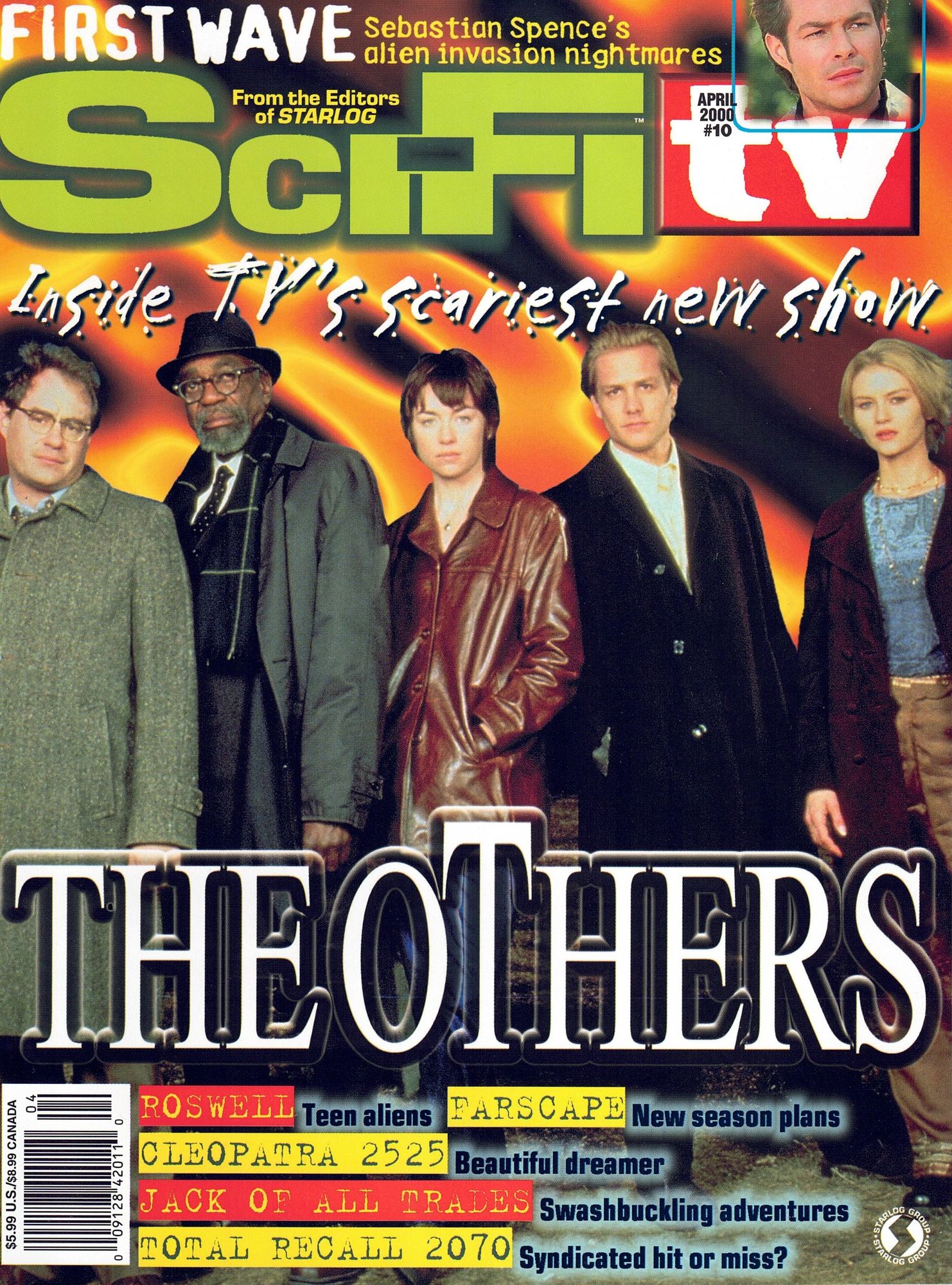 SCIFI TV magazine side cover Issue 10  April 2000