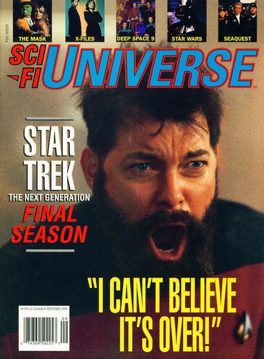 SCI-FI UNIVERSE magazine side cover Issue 2  August/September 1994