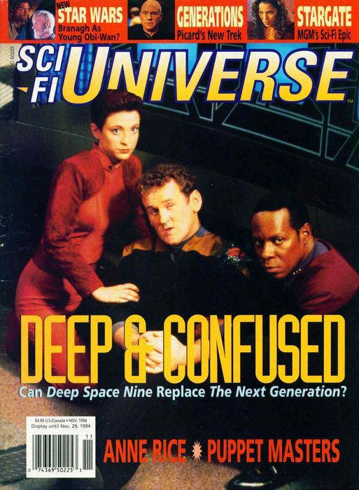 SCI-FI UNIVERSE magazine side cover Issue 3  October/November 1994