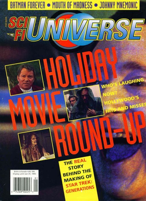 SCI-FI UNIVERSE magazine side cover Issue 4 Dec./January 1995