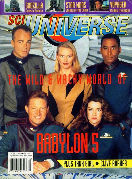 SCI-FI UNIVERSE magazine side cover Issue 5  February/March 1995