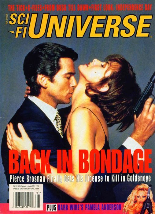 SCI-FI UNIVERSE magazine side cover Issue 12  January  1996