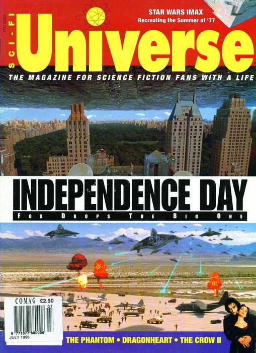 SCI-FI UNIVERSE magazine side cover Issue 17 July 1996