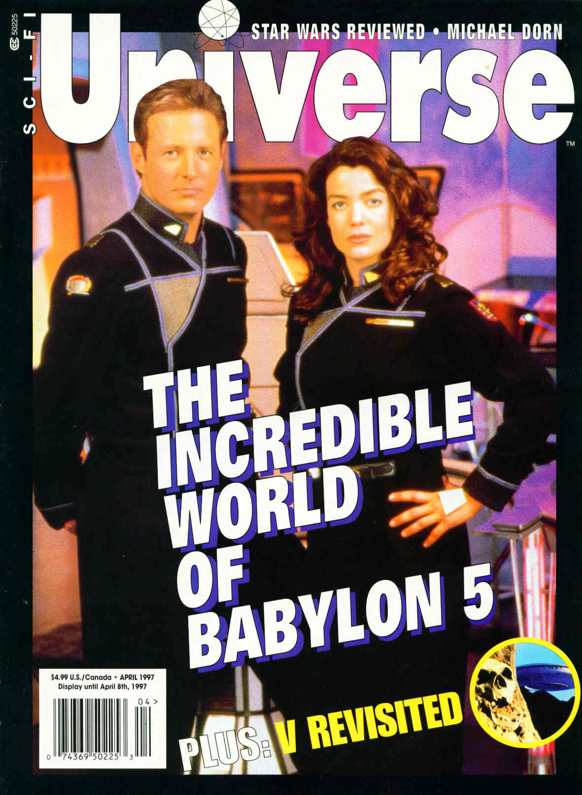 SCI-FI UNIVERSE magazine side cover Issue 23 Vol 3 #6 April 1997
