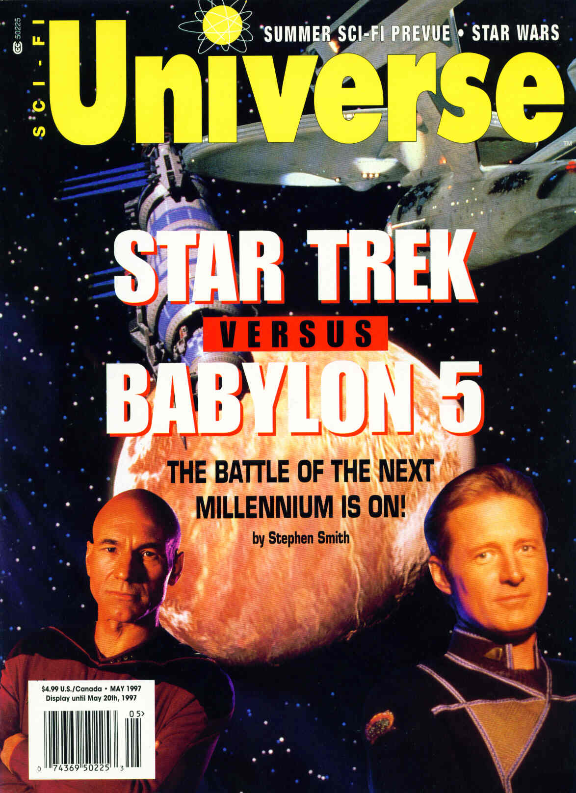 SCI-FI UNIVERSE magazine side cover Issue 24 Vol 3 #7 1997