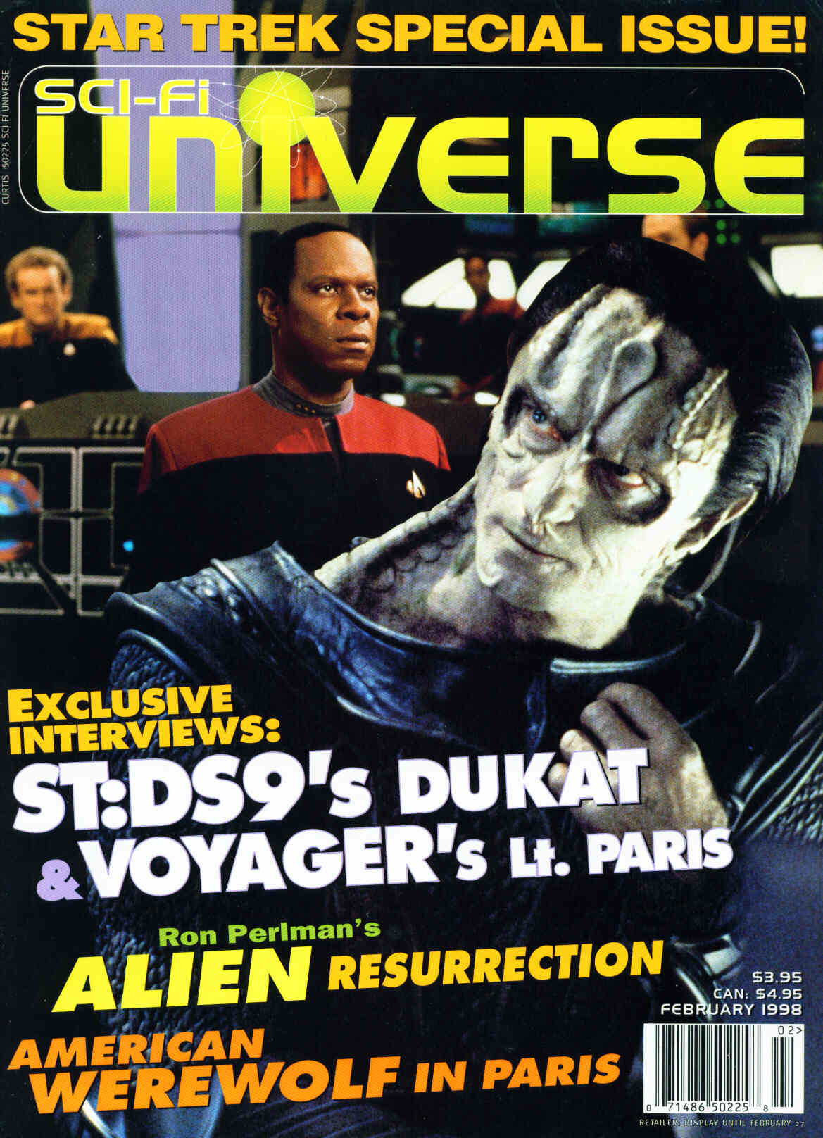 SCI-FI UNIVERSE magazine side cover Issue 29 Vol 4 #2 1998