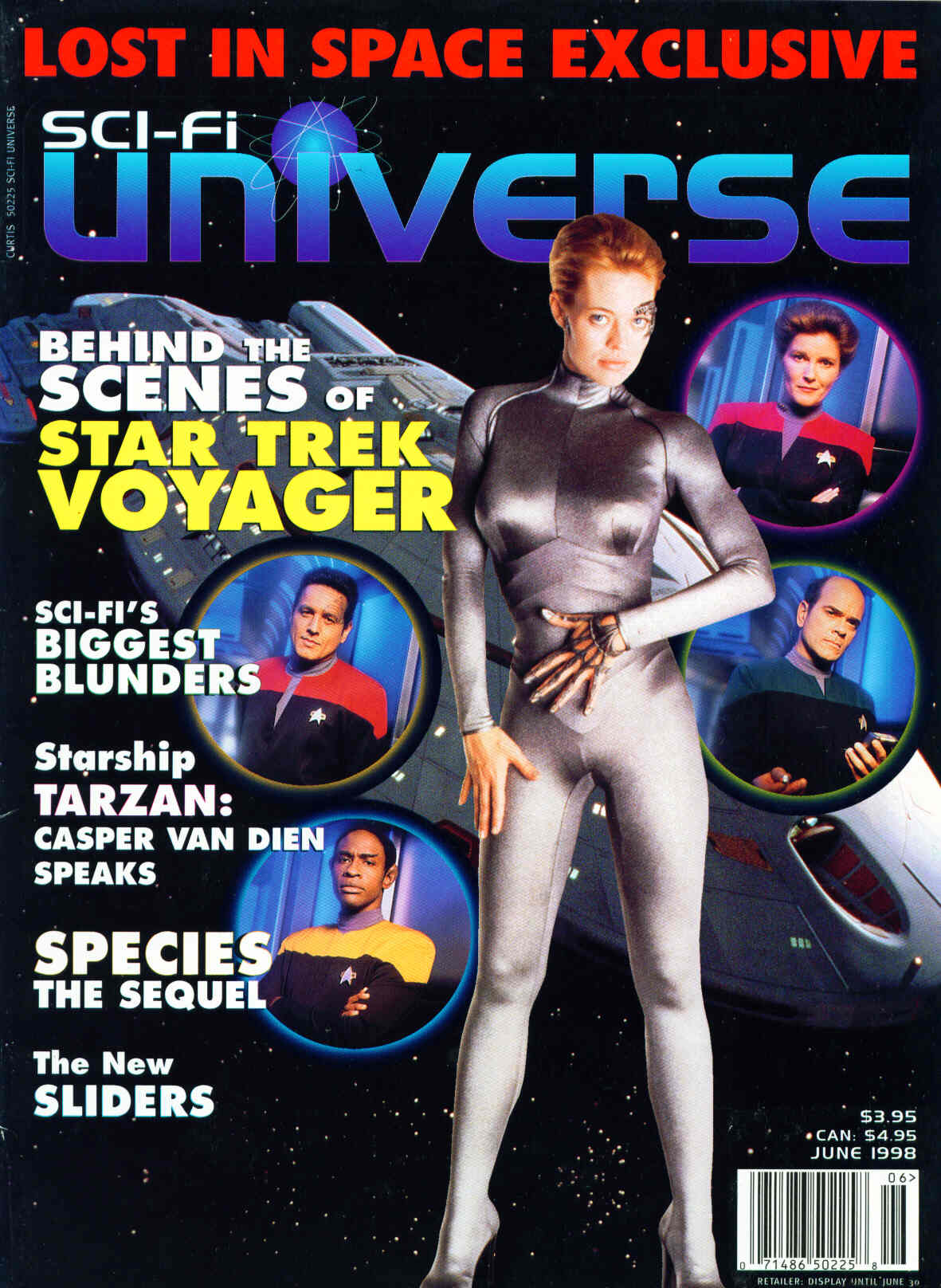SCI-FI UNIVERSE magazine side cover Issue 31 Vol 4 #4 1998
