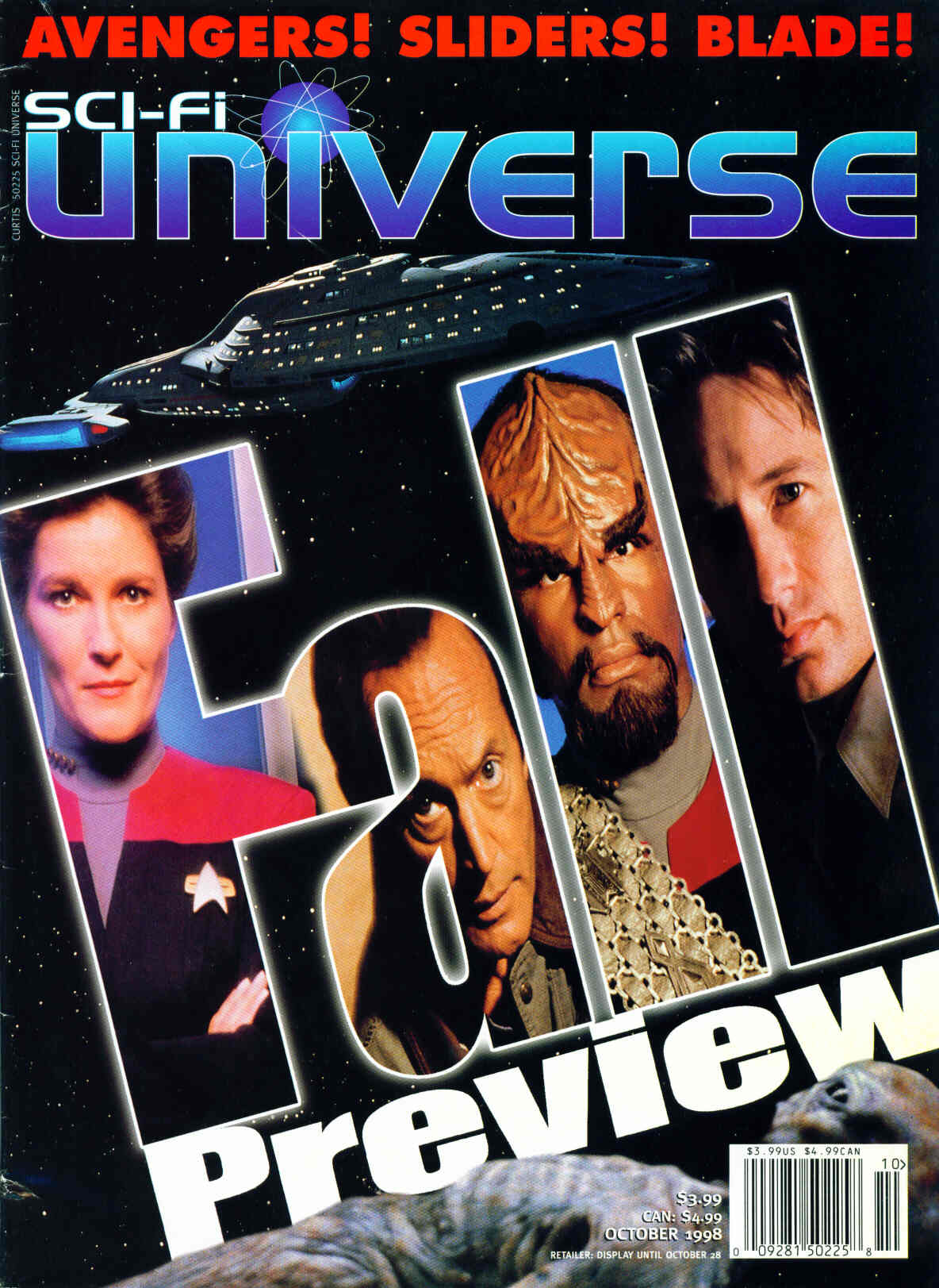SCI-FI UNIVERSE magazine side cover Issue 33 Vol 4 #6 1998