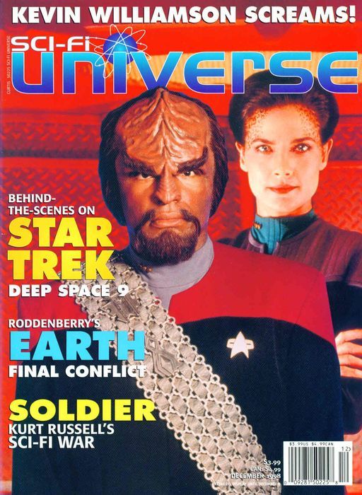 SCI-FI UNIVERSE magazine side cover Issue 34 Vol 5 #1 1998