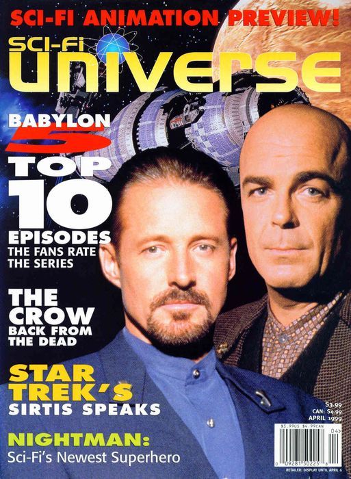 SCI-FI UNIVERSE magazine side cover Issue 36 Vol 5 #3 1999