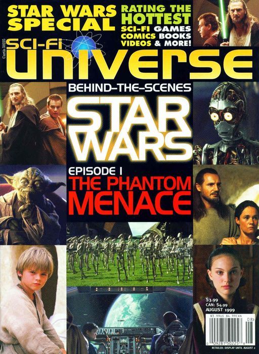 SCI-FI UNIVERSE magazine side cover Issue 38 Vol 5 #5 August 1999