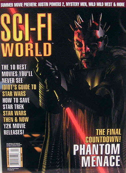 SCI-FI WORLD magazine side cover Summer 1999