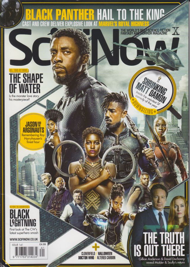 SciFiNow magazine side cover Issue 141  March 2018