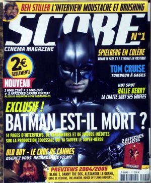 SCORE magazine side cover Issue 1  2004